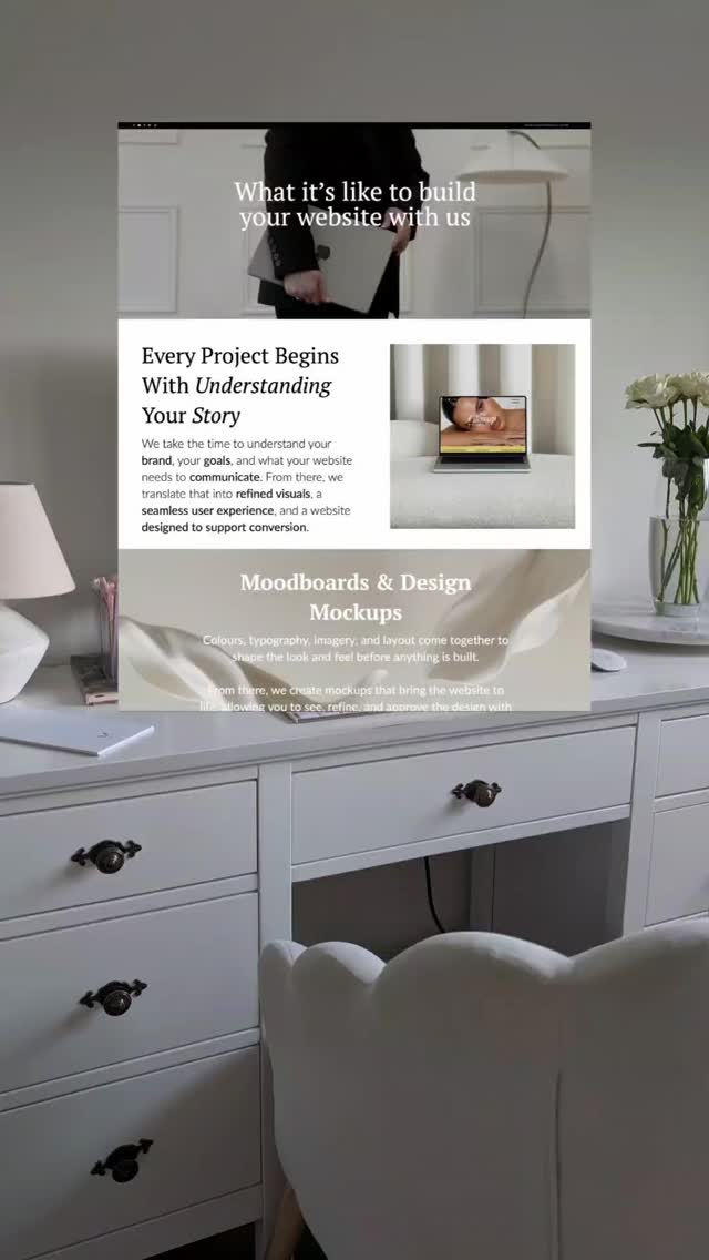 Need a website revamp for 2026? That's how we work 💌

We're taking bookings for web design and development from February. Our service includes building a premium website ready to convert, connect and translate your brand.

We design and build websites that combine strong visuals with functionality, intuitive navigation, responsive layouts, SEO-friendly structures and seamless user journeys 🖤

Behind the beautiful structure there's research on what your audience is looking for, a thorough mapping of all pages and the user journey. 

Then we create your page layouts, develop your visuals and build the full site with responsive structure and SEO friendly elements ✨

It's not just strategy or design, it's a refined, high-performing online presence that truly reflects your identity.

If you're looking for a website that converts, get in touch! 📱
.
#socialmediamarketing #webdesign
#socialmediaagency #webdesignstrategy #socialmediamanagement