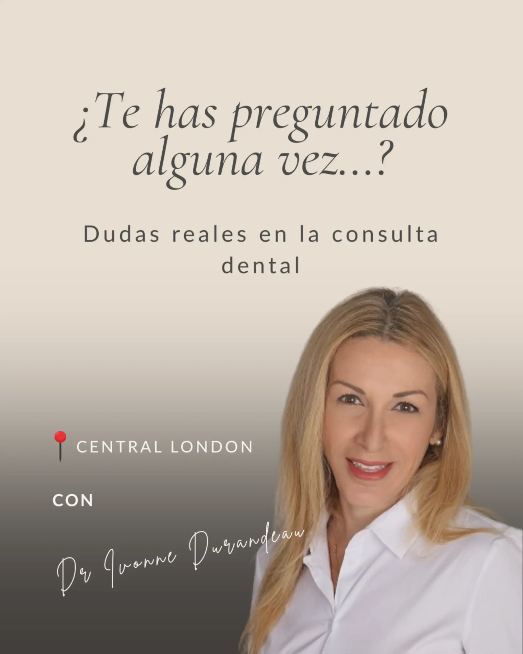 Personal branding social media content created for a London dentist as part of a dental marketing strategy visual marketing company